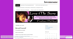 Desktop Screenshot of lovemesane.wordpress.com