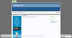 Desktop Screenshot of galvanicspabeauty.wordpress.com