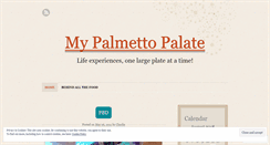 Desktop Screenshot of palmettopalate.wordpress.com