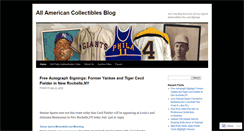 Desktop Screenshot of allamericancollectiblesblog.wordpress.com