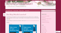 Desktop Screenshot of buyinganelephant.wordpress.com
