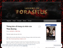 Tablet Screenshot of legendofporasitus.wordpress.com