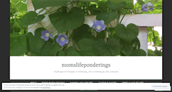 Desktop Screenshot of momslifeponderings.wordpress.com