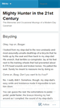 Mobile Screenshot of mightyhunterinthe21stcentury.wordpress.com