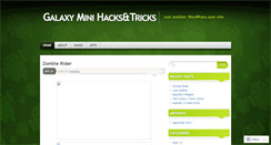 Desktop Screenshot of 4galaxymini.wordpress.com