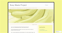 Desktop Screenshot of busymeals.wordpress.com