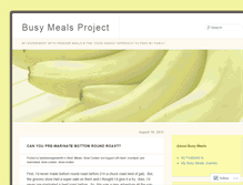 Tablet Screenshot of busymeals.wordpress.com