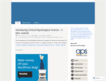 Tablet Screenshot of cpsjournal.wordpress.com