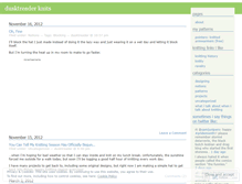 Tablet Screenshot of dusktreaderknits.wordpress.com