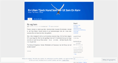 Desktop Screenshot of enlitentjockhundsomserutsomenkorv.wordpress.com