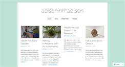 Desktop Screenshot of adisoninmadison.wordpress.com