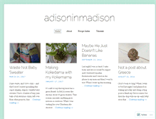 Tablet Screenshot of adisoninmadison.wordpress.com