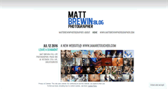 Desktop Screenshot of mattbrewinphotographer.wordpress.com