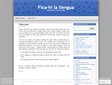Tablet Screenshot of ficahilallengua.wordpress.com