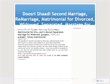 Tablet Screenshot of doosrishaadi.wordpress.com