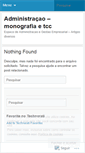 Mobile Screenshot of monografiaadministracao.wordpress.com