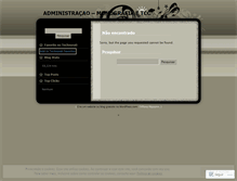 Tablet Screenshot of monografiaadministracao.wordpress.com