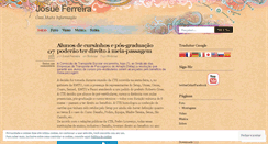 Desktop Screenshot of josueferreiraa.wordpress.com