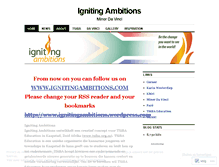 Tablet Screenshot of ignitingambitions.wordpress.com