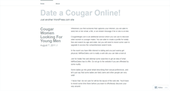 Desktop Screenshot of cougardates00.wordpress.com