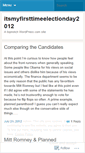 Mobile Screenshot of itsmyfirsttimeelectionday2012.wordpress.com