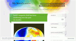 Desktop Screenshot of novascience.wordpress.com