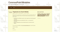 Desktop Screenshot of commonpointministries.wordpress.com