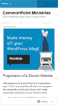 Mobile Screenshot of commonpointministries.wordpress.com