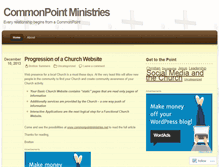 Tablet Screenshot of commonpointministries.wordpress.com