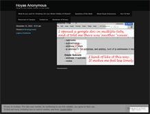 Tablet Screenshot of hoyasanonymous.wordpress.com