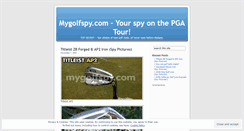 Desktop Screenshot of mygolfspy.wordpress.com