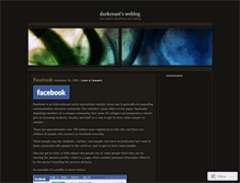 Tablet Screenshot of darkcoast.wordpress.com