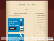 Tablet Screenshot of gedichtenplaza.wordpress.com
