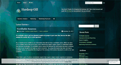 Desktop Screenshot of hardeepgill.wordpress.com