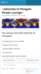 Mobile Screenshot of penguinpowerlounge.wordpress.com