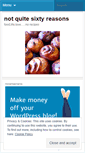 Mobile Screenshot of notquitesixtyreasons.wordpress.com
