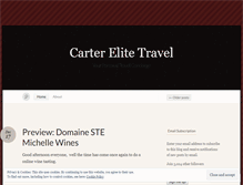 Tablet Screenshot of carterelitetravel.wordpress.com