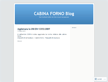 Tablet Screenshot of cabinaforno.wordpress.com