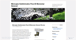 Desktop Screenshot of blogmensajessubliminales.wordpress.com