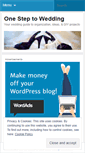 Mobile Screenshot of onesteptowedding.wordpress.com