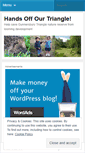 Mobile Screenshot of handsoffourtriangle.wordpress.com