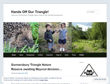 Tablet Screenshot of handsoffourtriangle.wordpress.com