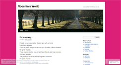 Desktop Screenshot of nooshinsharifi.wordpress.com