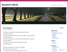 Tablet Screenshot of nooshinsharifi.wordpress.com
