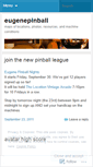 Mobile Screenshot of eugenepinball.wordpress.com