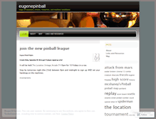 Tablet Screenshot of eugenepinball.wordpress.com