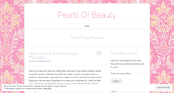 Desktop Screenshot of pearlsofbeautywisdom.wordpress.com