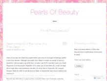 Tablet Screenshot of pearlsofbeautywisdom.wordpress.com