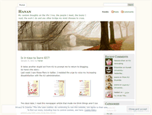 Tablet Screenshot of hanan.wordpress.com
