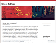 Tablet Screenshot of kristendeshazo.wordpress.com